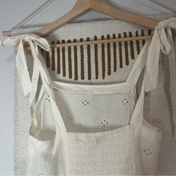 Madewell Rosalie Tie-Strap Top in Geo Eyelet - Picture 5 of 7